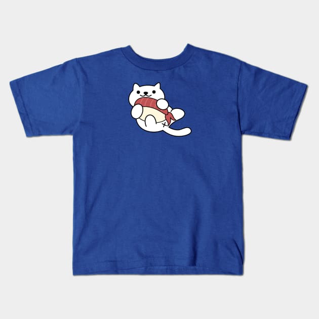 Snowball vs. Sushi - Neko Atsume Kids T-Shirt by The Lemon Stationery & Gift Co